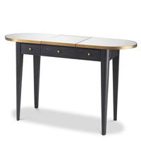 Eichholtz Toulouse Dressing Table in Charcoal Grey Oak Veneer