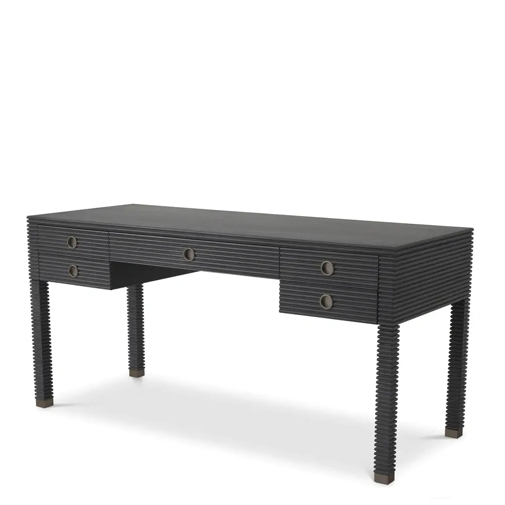 Dimitrios Desk - Charcoal Grey Oak Veneer Eichholtz 1