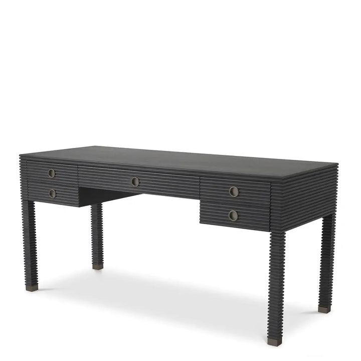 Dimitrios Desk - Charcoal Grey Oak Veneer Eichholtz 1