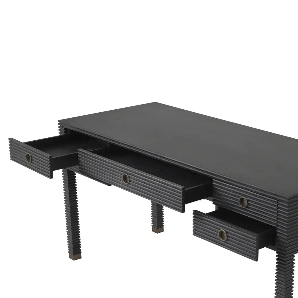 Dimitrios Desk - Charcoal Grey Oak Veneer Eichholtz 2