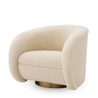 Eichholtz Cristo Swivel Chair in Brisbane Cream