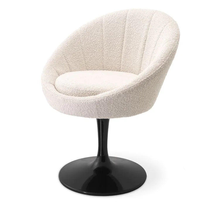 Eichholtz O'Neill Dining Chair in Bouclé Cream