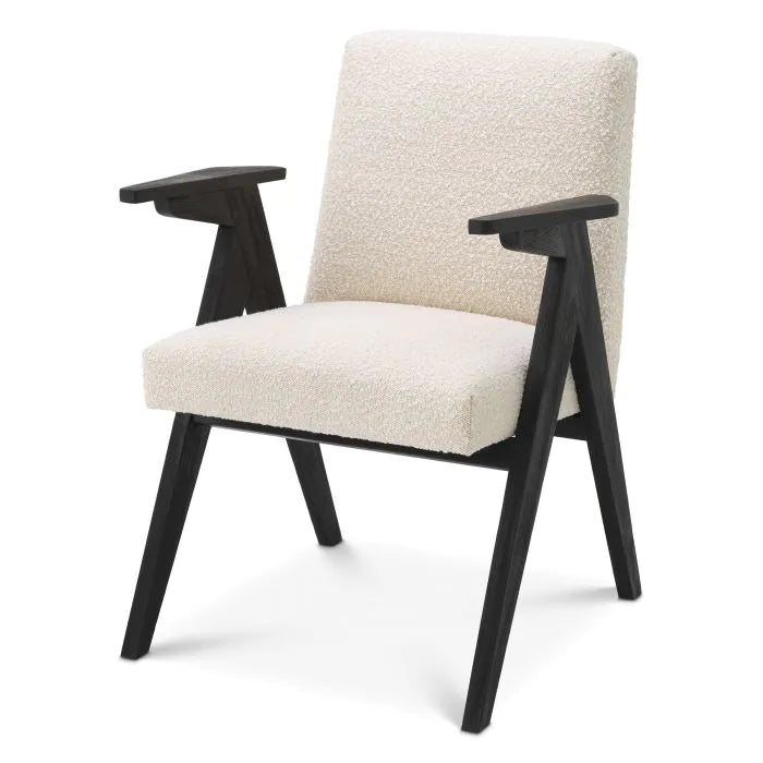 Bobo Dining Chair - Bouclé Cream Eichholtz 1