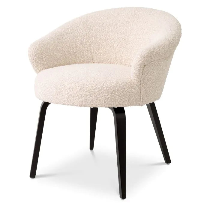Moretti Dining Chair - Bouclé Cream Eichholtz 2