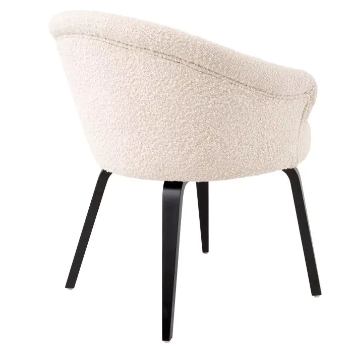 Moretti Dining Chair - Bouclé Cream Eichholtz 3