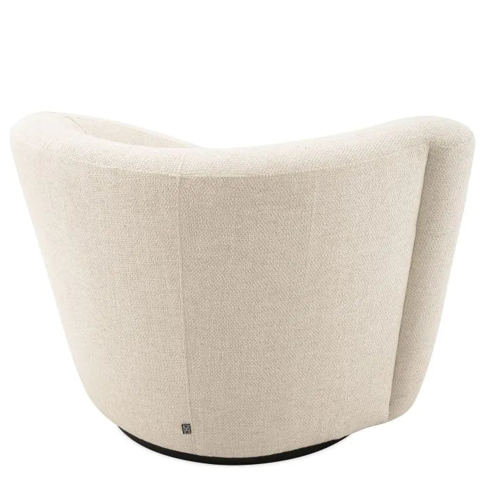 Eichholtz Colin Left Swivel Chair in Pausa Natural