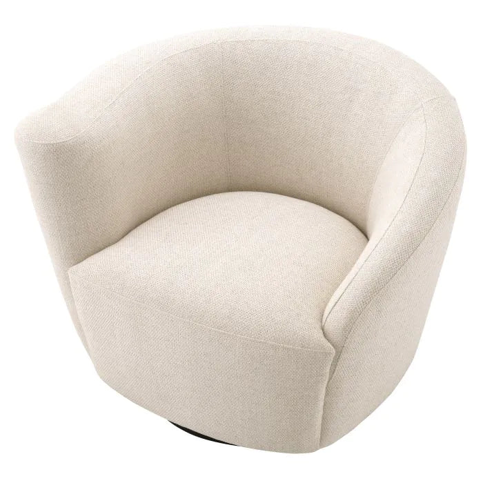 Eichholtz Colin Left Swivel Chair in Pausa Natural