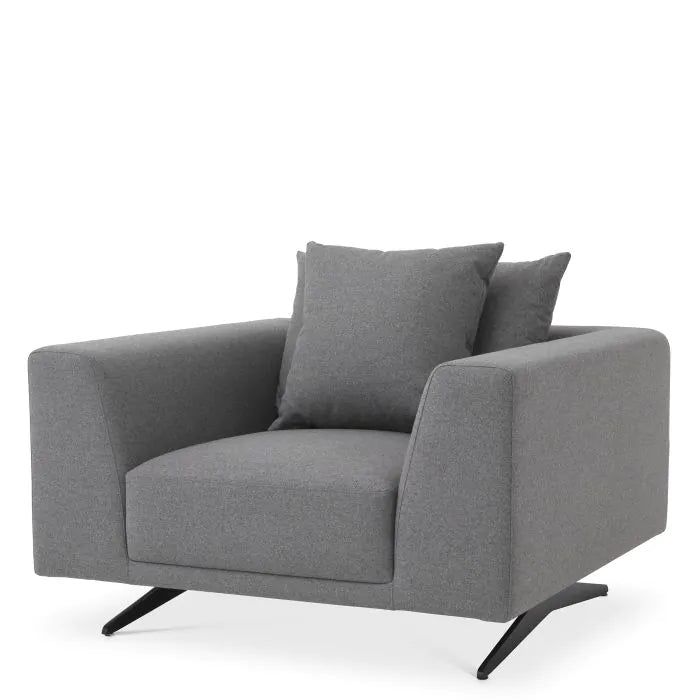 Eichholtz Endless Chair in Grey Wool Blend