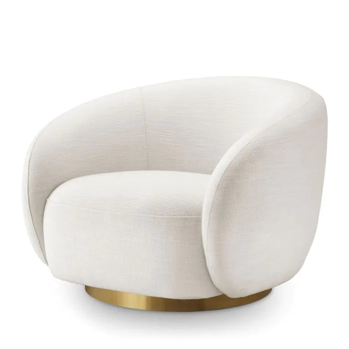 Eichholtz Brice Swivel Chair - Avalon White