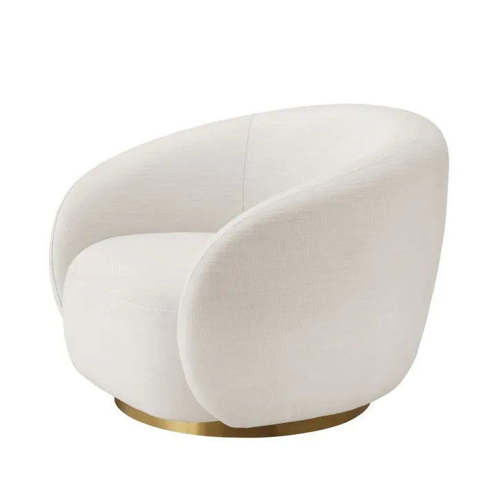 Eichholtz Brice Swivel Chair in Avalon White