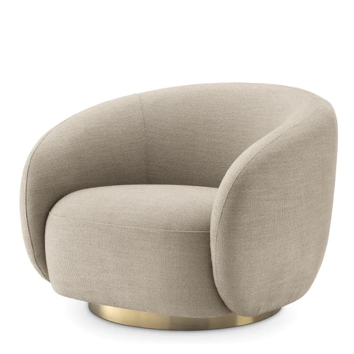Brice Swivel Chair - Avalon Sand Eichholtz 2