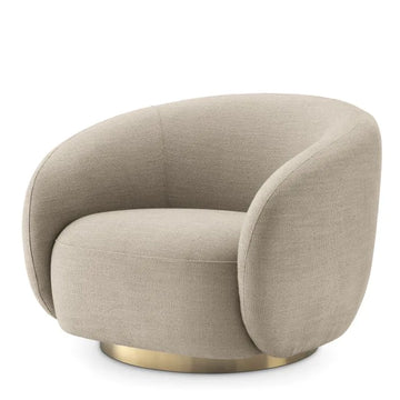 Eichholtz Brice Swivel Chair in Avalon Sand