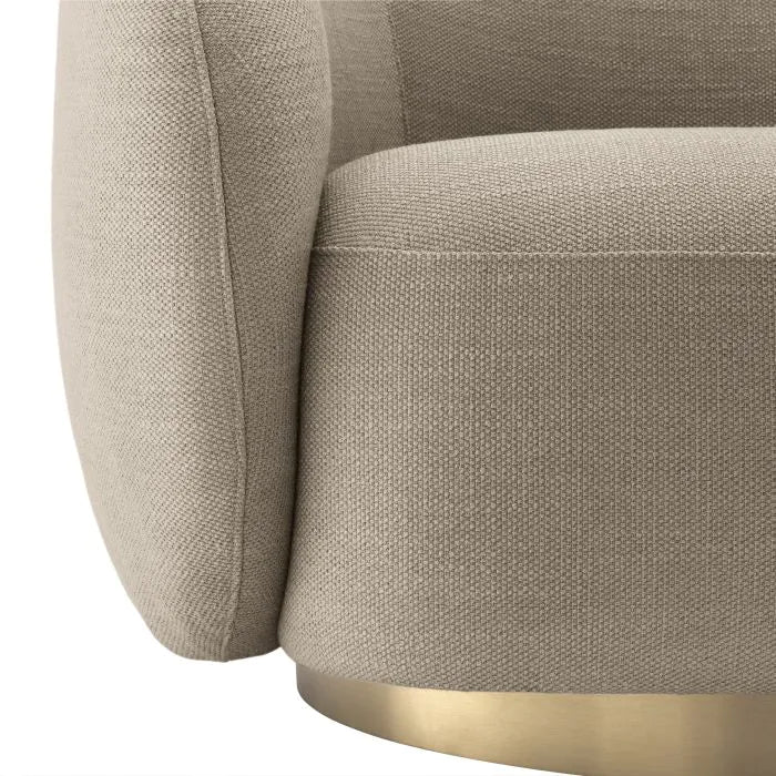 Eichholtz Brice Swivel Chair in Avalon Sand