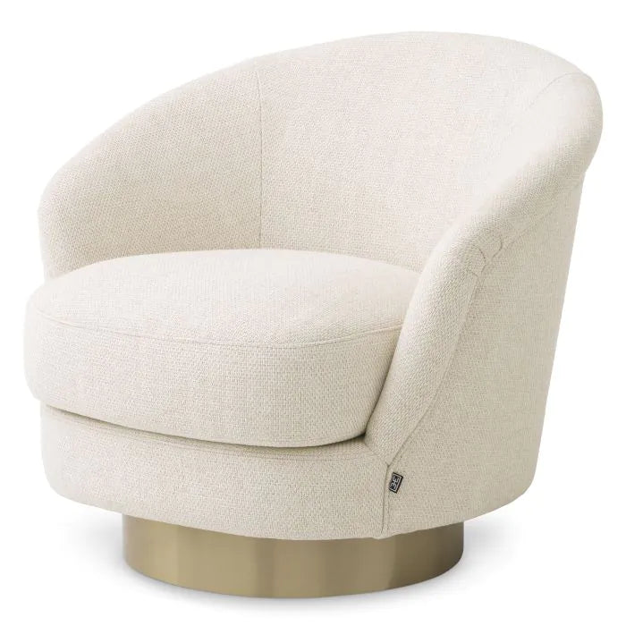 Eichholtz Pausa Swivel Chair in Pausa Natural