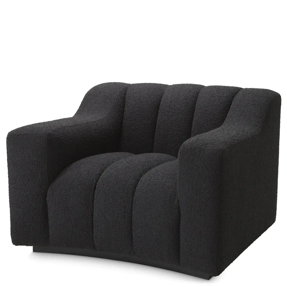 Kelly Chair - Bouclé Black Eichholtz 3