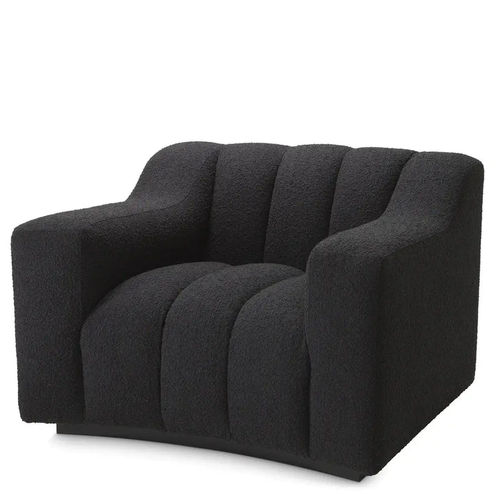 Kelly Chair - Bouclé Black Eichholtz 3