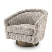 Eichholtz Catene Swivel Chair in Mademoiselle Beige