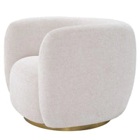 Eichholtz Roxy Swivel Chair in Lyssa off-White