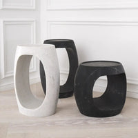 Eichholtz Clipper Low Side Table in Honed Black Marble