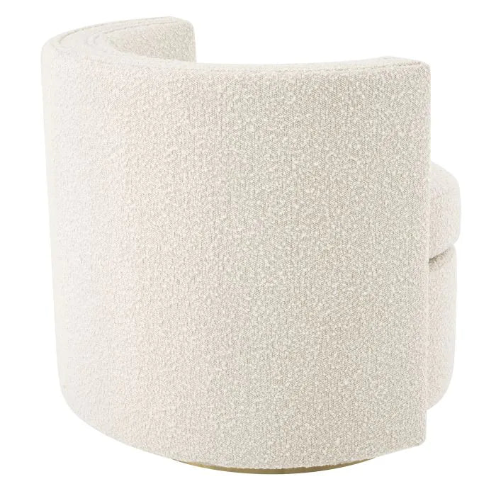 Amanda Swivel Chair - Bouclé Cream Eichholtz 3