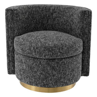 Eichholtz Amanda Swivel Chair in Cambon Black