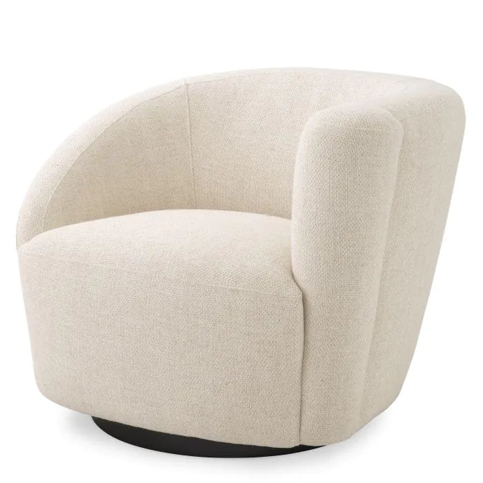  Eichholtz-Eichholtz Colin Right Swivel Chair in Pausa Natural-Cream 453 