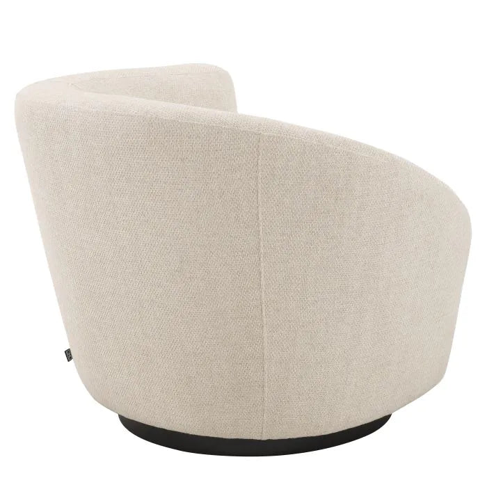 Eichholtz Colin Right Swivel Chair in Pausa Natural