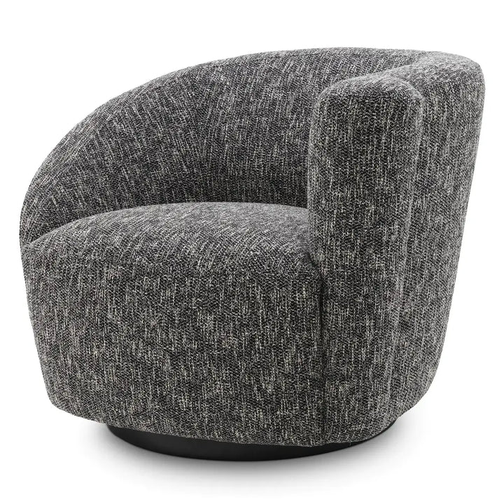 Colin Right Swivel Chair - Cambon Black Eichholtz 2