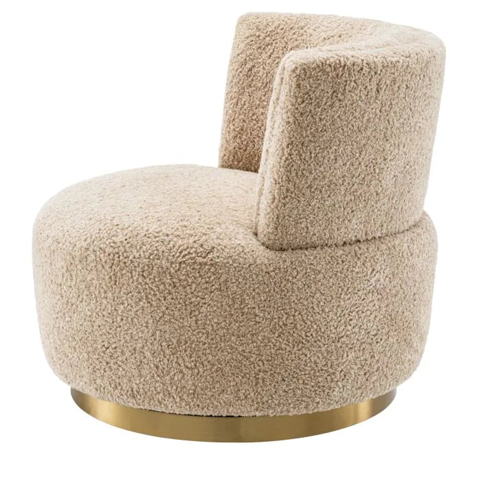 Swivel Chair - Alonso Canberra Sand Eichholtz 3