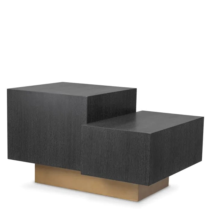 Eichholtz Nerone Side Table in Charcoal Grey Oak Veneer