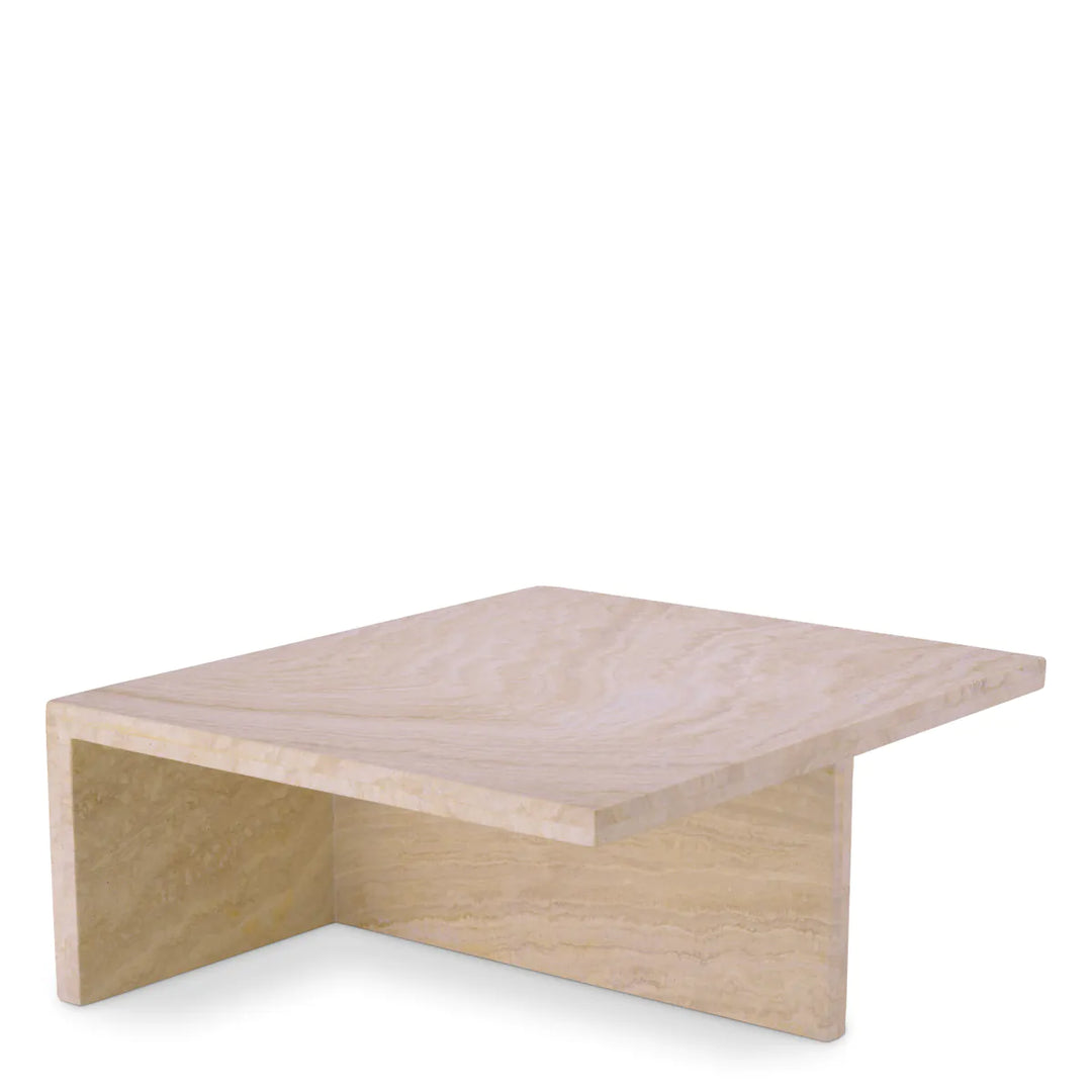 Amara Square Coffee Table - Travertine Eichholtz 1