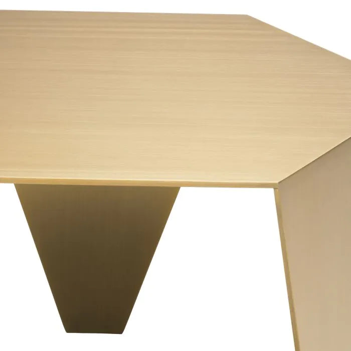 Eichholtz Metro Chic Side Table in Brushed Brass Finish