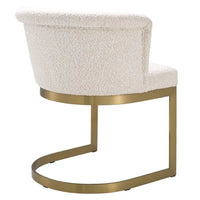 Eichholtz Bofinger Dining Chair in Bouclé Cream