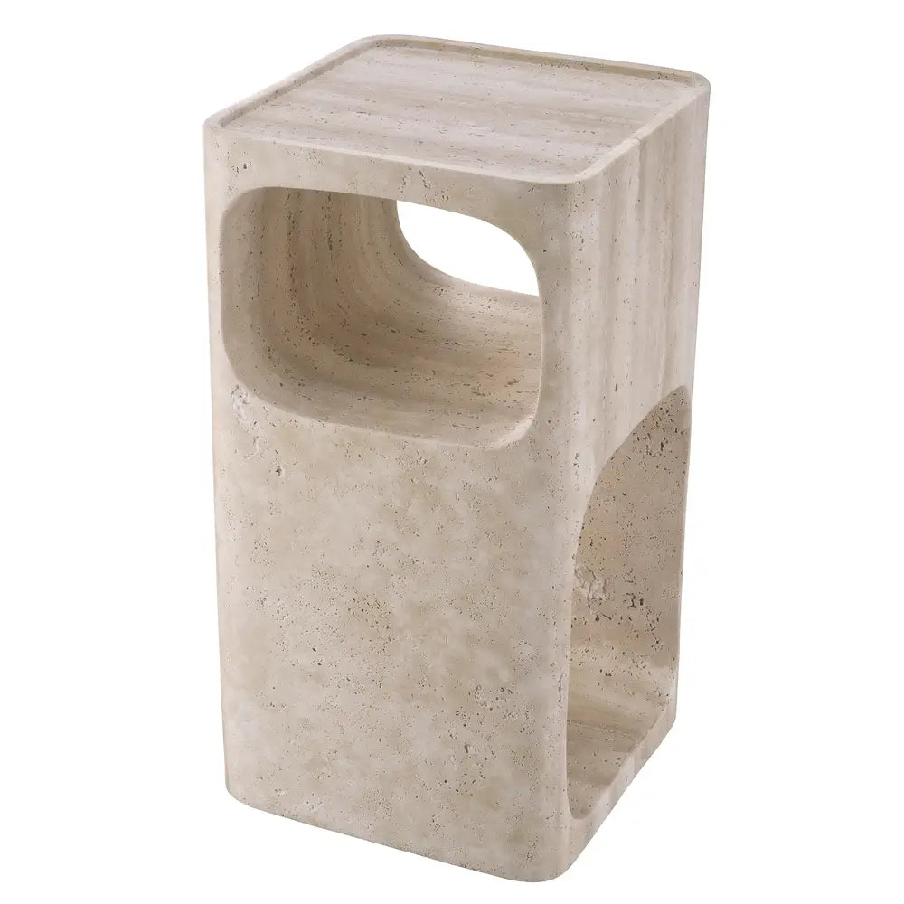 Adler Side Table - Travertine Eichholtz 2