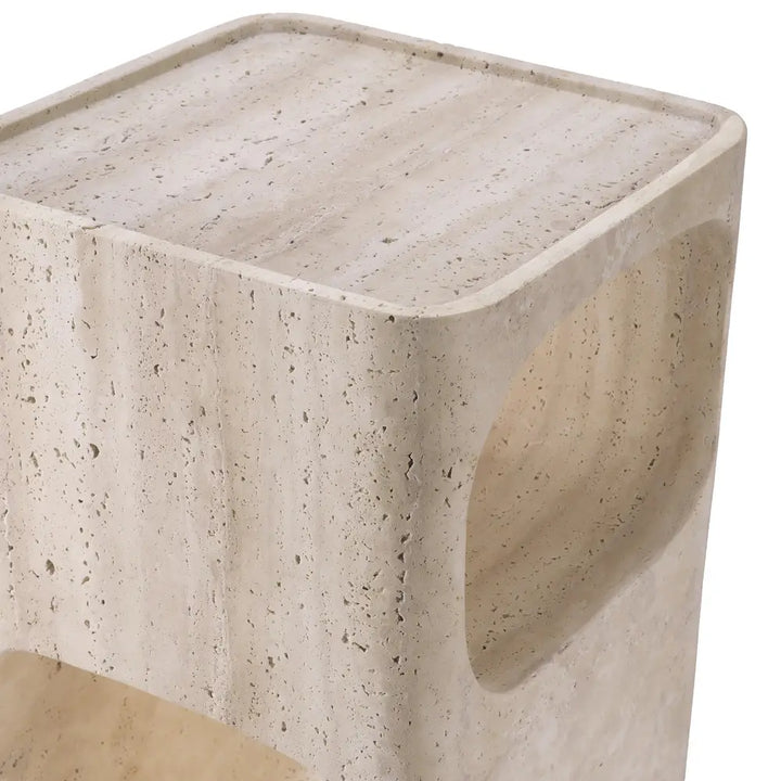 Adler Side Table - Travertine Eichholtz 3