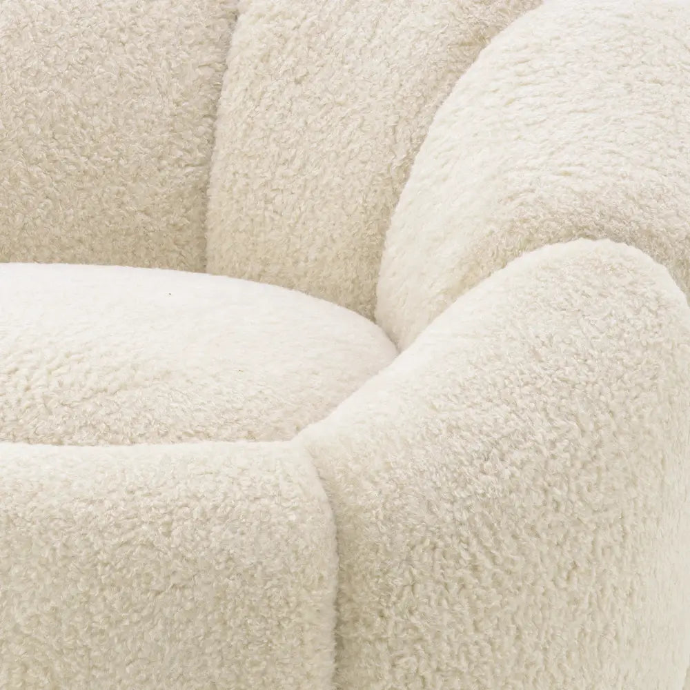 Eichholtz Inger Swivel Chair in Brisbane Cream