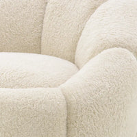 Eichholtz Inger Swivel Chair in Brisbane Cream