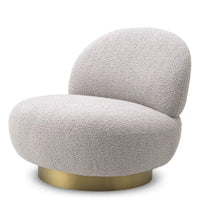 Eichholtz Clément Swivel Chair in Bouclé Grey