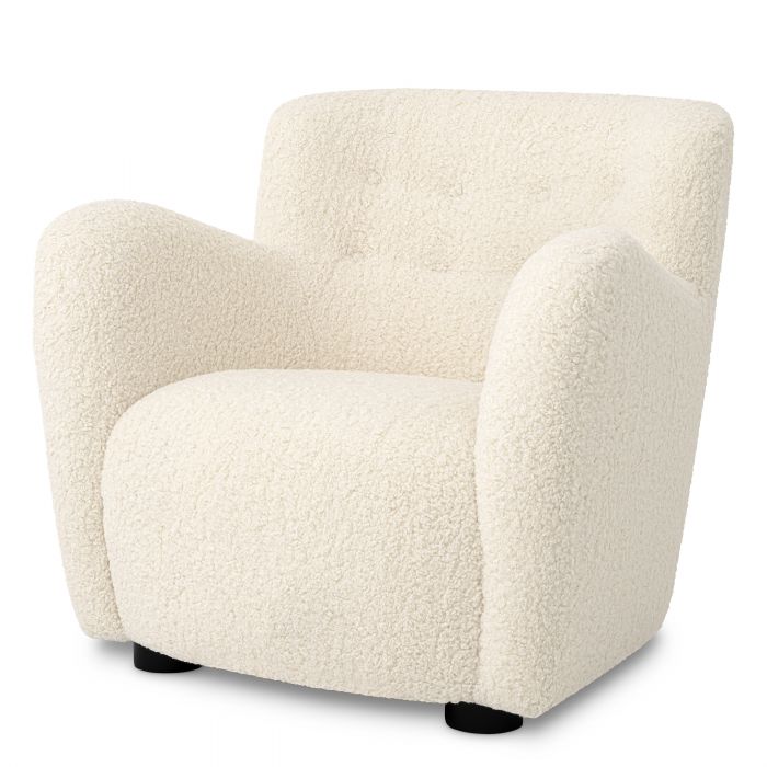 Eichholtz Bixby Chair in Faux Shearling