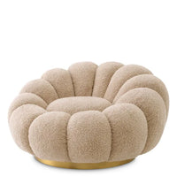 Eichholtz Mello Swivel Chair in Canberra Sand