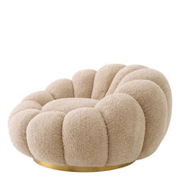 Eichholtz Mello Swivel Chair in Canberra Sand