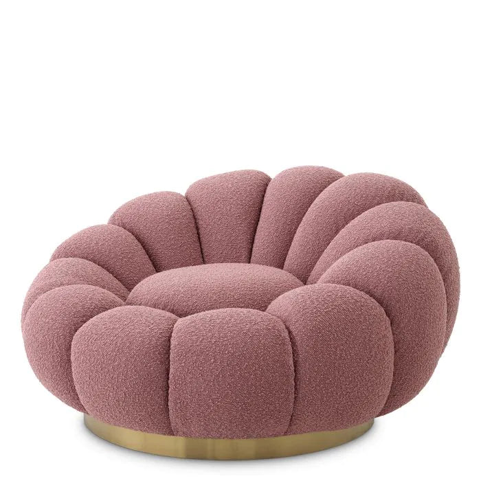 Mello Swivel Chair - Bouclé Rose Eichholtz 3