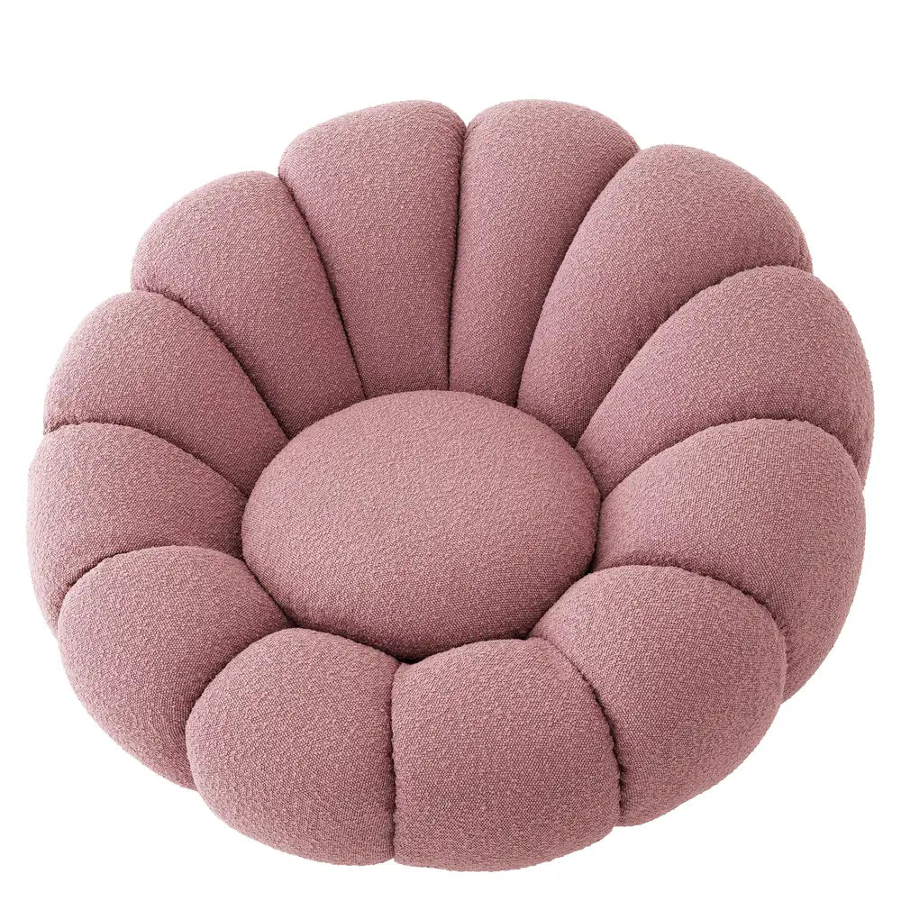 Mello Swivel Chair - Bouclé Rose Eichholtz 4