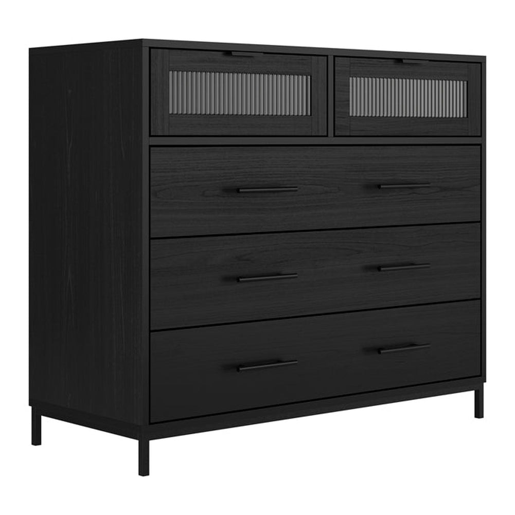 O&Co Marcie Chest of Drawers in Matte Black