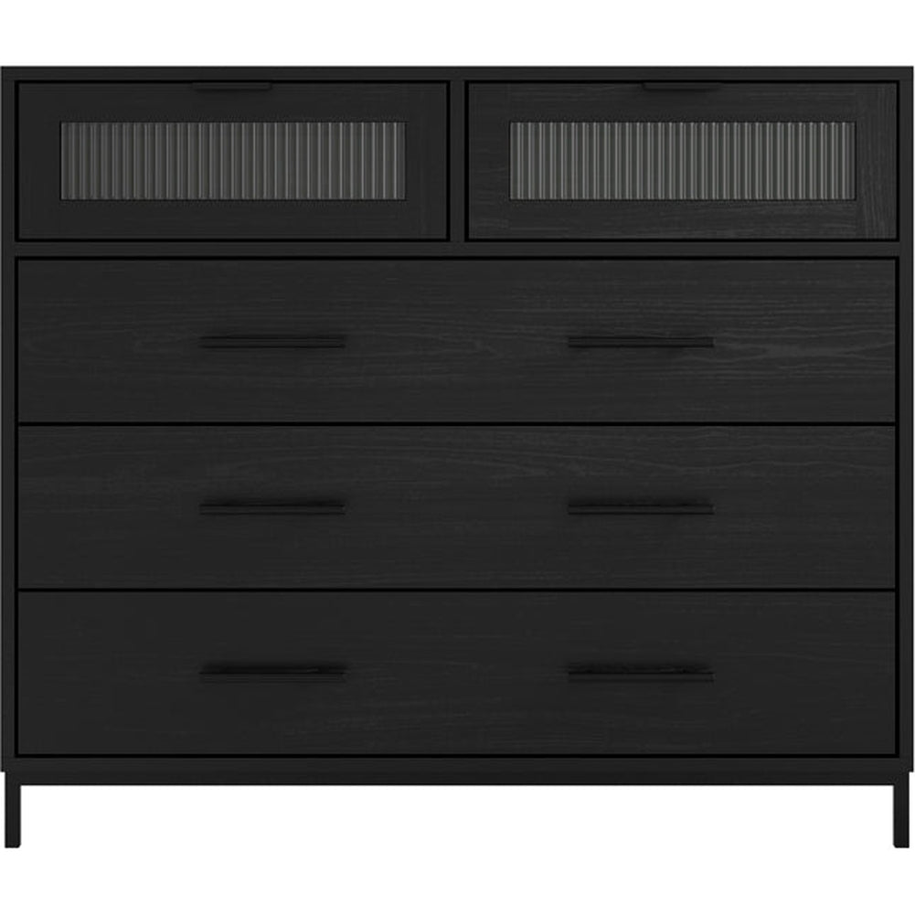 O&Co Marcie Chest of Drawers in Matte Black