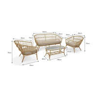 Garden Trading Corston Sofa Set Natural