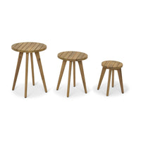 Garden Trading Cottenham Set of 3 Side Tables Natural