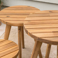 Garden Trading Cottenham Set of 3 Side Tables Natural