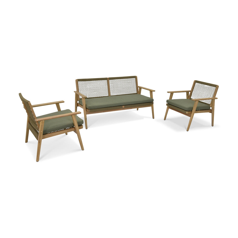 Garden Trading Dawlish Sofa Set Olive Green