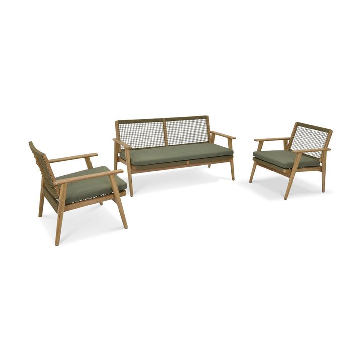 Dawlish Sofa Set - Olive Green Garden Trading 1